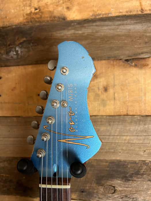 Novo Guitars Miris J Lake Sonic Burst Light Distress - Tortoise Guard