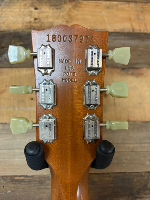 Second Hand 2018 Gibson Les Paul Studio Tribute T, Satin Honey Burst w/OSC