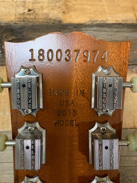 Second Hand 2018 Gibson Les Paul Studio Tribute T, Satin Honey Burst w/OSC