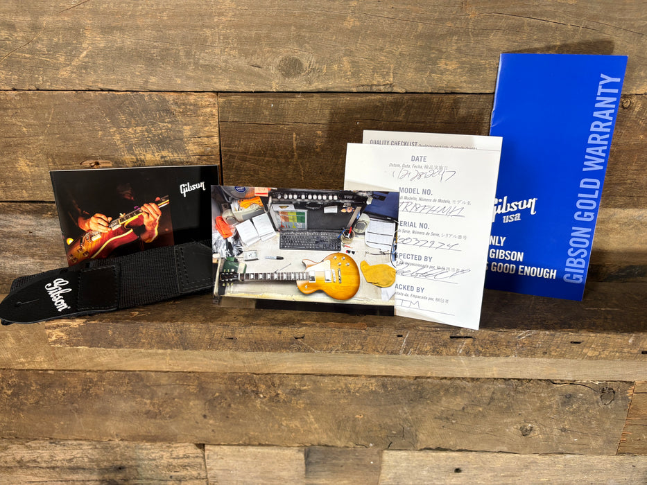 Second Hand 2018 Gibson Les Paul Studio Tribute T, Satin Honey Burst w/OSC