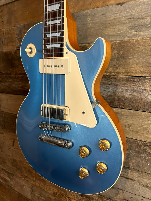 Second Hand Gibson Limited Edition Les Paul Deluxe Pelham Blue 2015