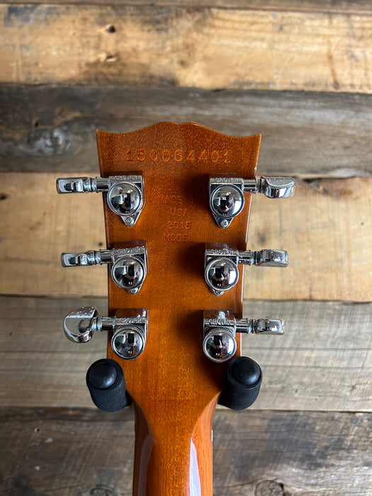 Second Hand Gibson Limited Edition Les Paul Deluxe Pelham Blue 2015