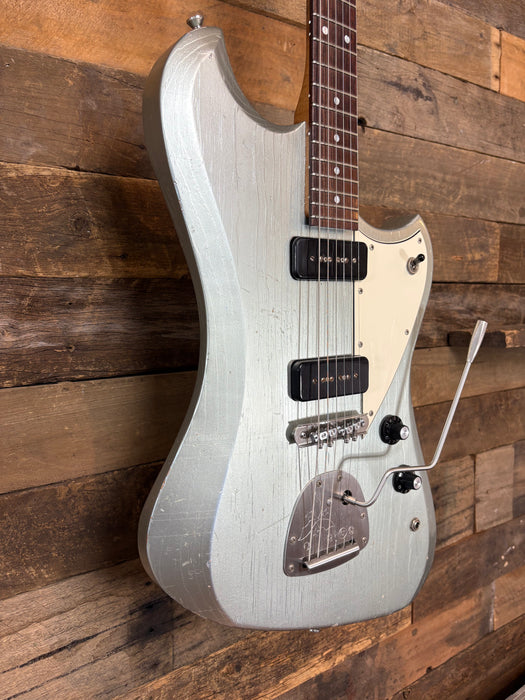 Second Hand Novo Voltur J Guitar Built 2024 Light Distress - Ice Blue Metallic