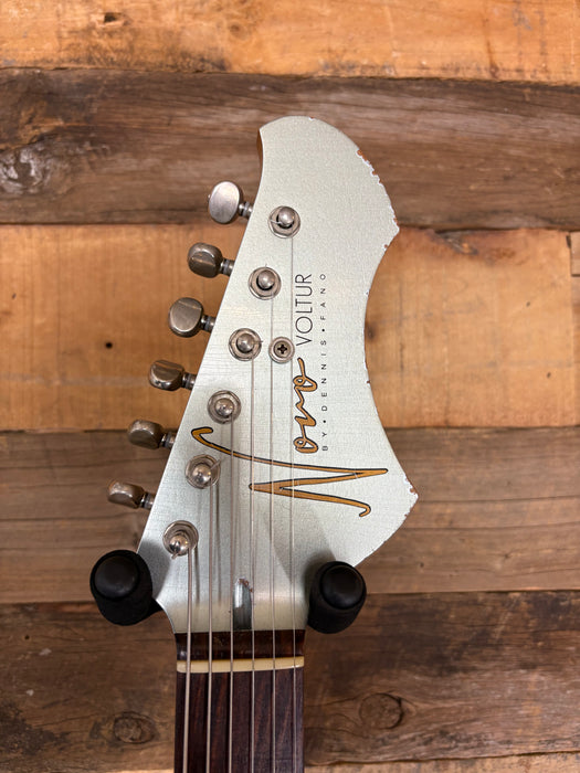 Second Hand Novo Voltur J Guitar Built 2024 Light Distress - Ice Blue Metallic