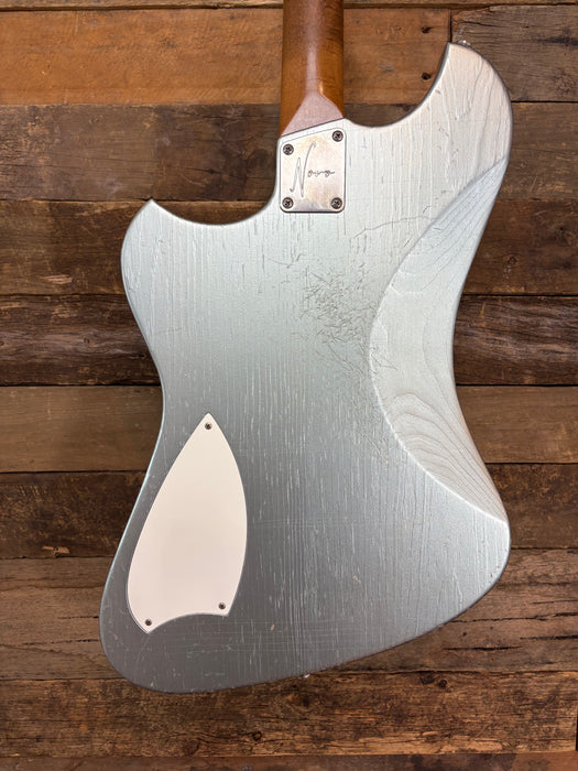 Second Hand Novo Voltur J Guitar Built 2024 Light Distress - Ice Blue Metallic