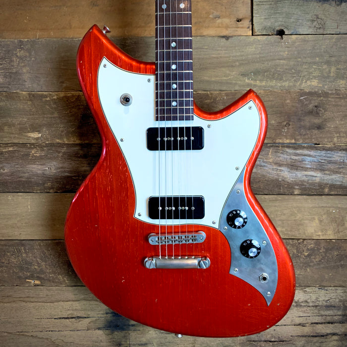 Novo Guitars Serus P2 Electric Guitar - Candy Apple Red - Light Distress