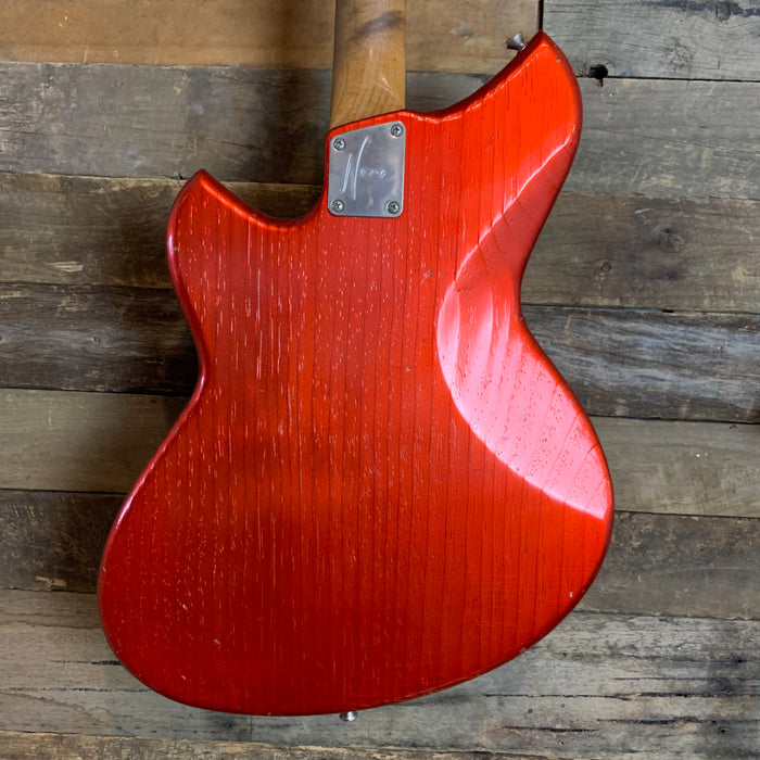 Novo Guitars Serus P2 Electric Guitar - Candy Apple Red - Light Distress