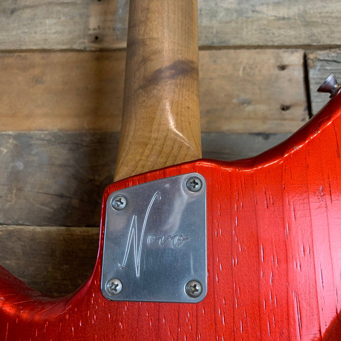 Novo Guitars Serus P2 Electric Guitar - Candy Apple Red - Light Distress