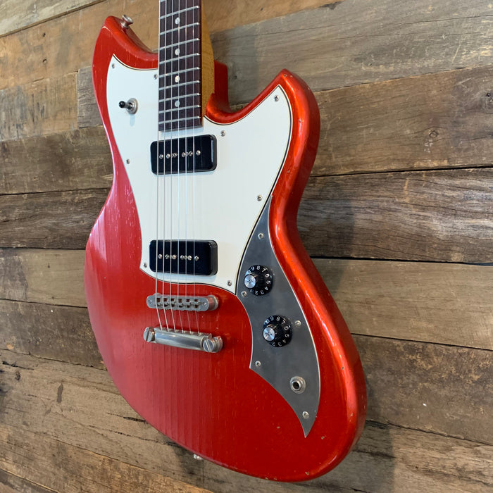 Novo Guitars Serus P2 Electric Guitar - Candy Apple Red - Light Distress