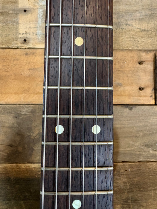 Second Hand James Tyler USA Classic, 2004 Sonic Blue with a matching headstock w/OHSC