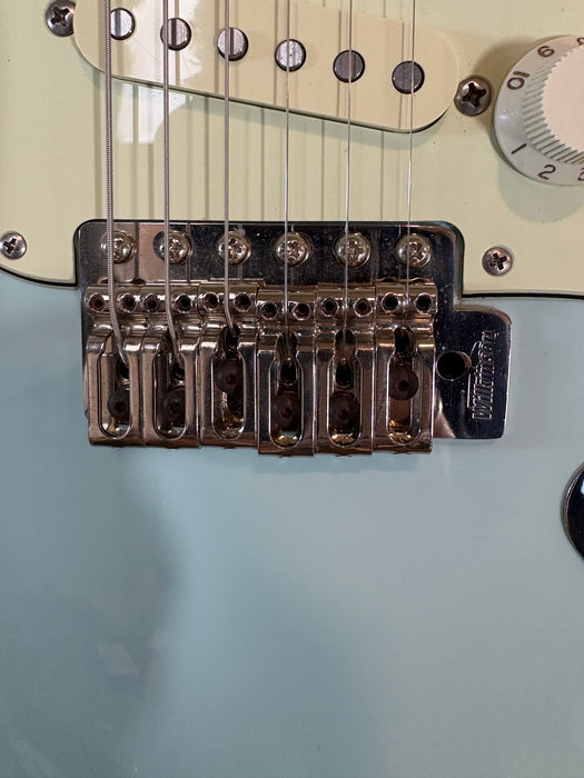 Second Hand James Tyler USA Classic, 2004 Sonic Blue with a matching headstock w/OHSC