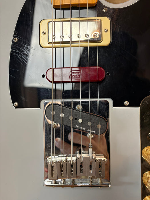 Second Hand Fender Brent Mason Telecaster Primer Grey inc Deluxe Hard Case