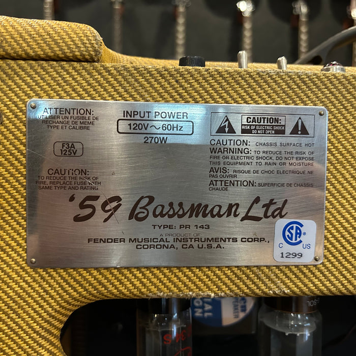 Second Hand Fender 59' Bassman LTD R.I 2002