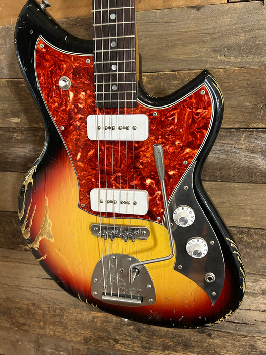 Novo Guitars Serus J Electric Guitar - 64 Burst - Medium Distress