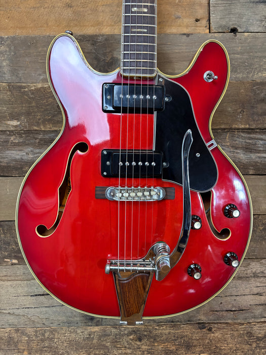 Second Hand 1970's Aria 5102T Hollowbody Cherry Red w/OHSC