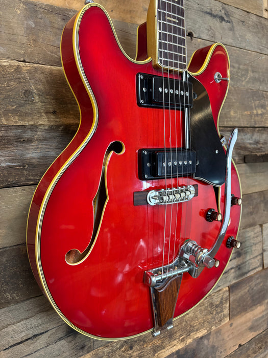 Second Hand 1970's Aria 5102T Hollowbody Cherry Red w/OHSC