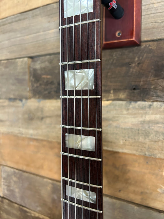 Novo Guitars Serus J Electric Guitar - Charcoal Frost  - 4-Ply Tortoise Shell - Light Distress- Block Inlays