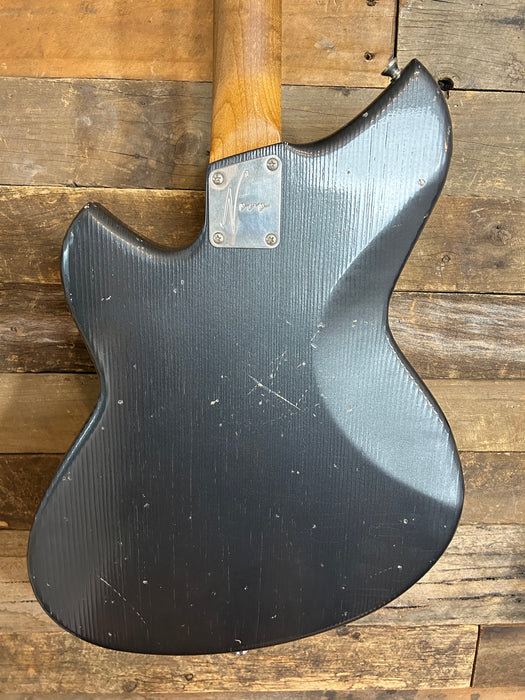 Novo Guitars Serus J Electric Guitar - Charcoal Frost  - 4-Ply Tortoise Shell - Light Distress- Block Inlays