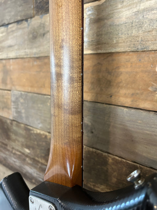 Novo Guitars Serus J Electric Guitar - Charcoal Frost  - 4-Ply Tortoise Shell - Light Distress- Block Inlays