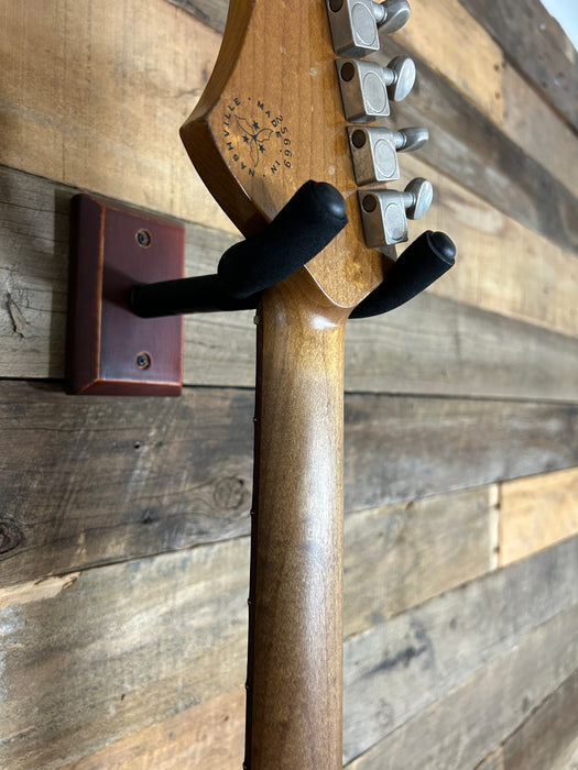 Novo Guitars Serus J Electric Guitar - Charcoal Frost  - 4-Ply Tortoise Shell - Light Distress- Block Inlays