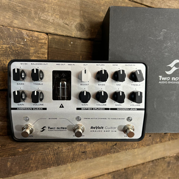 Two Notes Amp Sim Second Hand Two Notes Revolt Guitar 3 Channel Guitar Amp Simulator w ...
