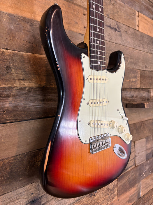 Second Hand 2018 Fender American Original '60s Stratocaster in 3-Tone Sunburst (lightly relic'd)  w/OHSC