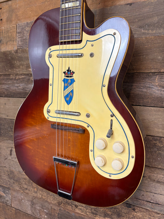 Second Hand 1956 Silvertone 1382L Thin Twin Jimmy Reed - Cherry Burst w/OHSC