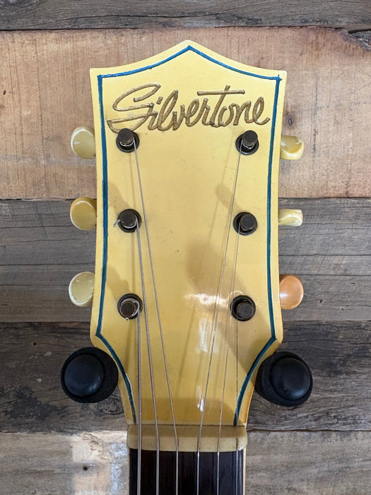Second Hand 1956 Silvertone 1382L Thin Twin Jimmy Reed - Cherry Burst w/OHSC