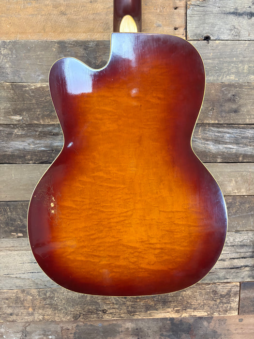 Second Hand 1956 Silvertone 1382L Thin Twin Jimmy Reed - Cherry Burst w/OHSC