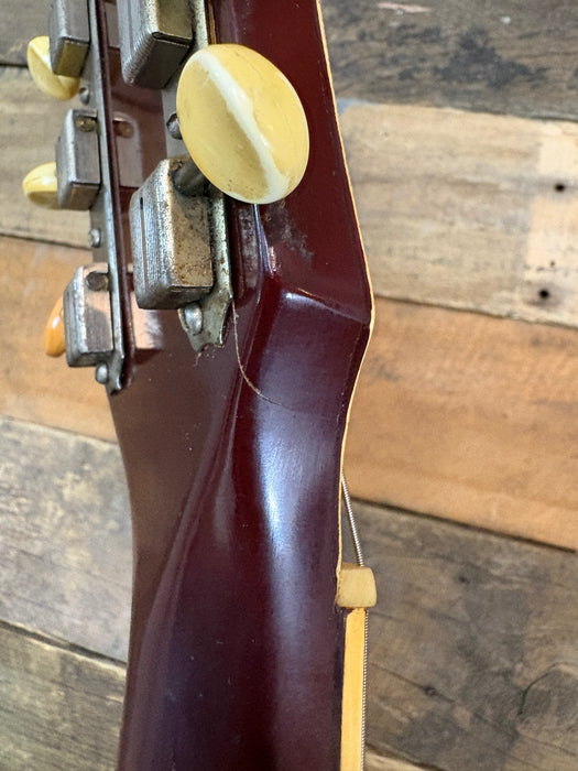 Second Hand 1956 Silvertone 1382L Thin Twin Jimmy Reed - Cherry Burst w/OHSC