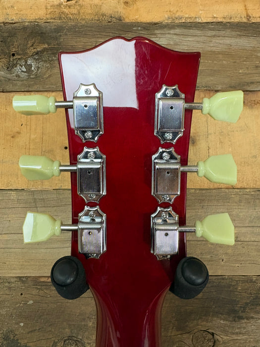 Second Hand Tokai Traditional Series ES-78 ES-Style w/Bare Knuckle Mule Humbuckers in Transparent Cherry Red