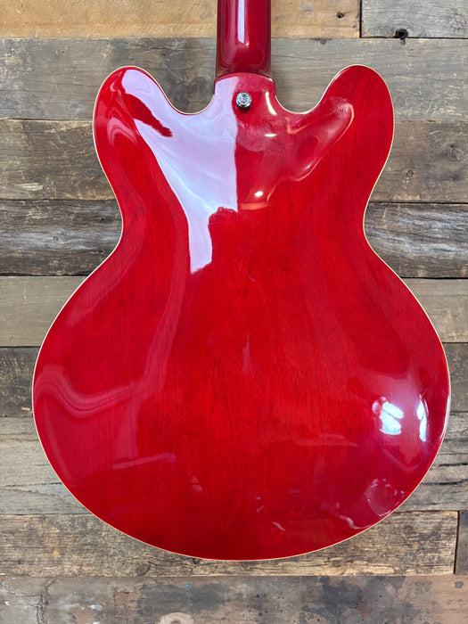 Second Hand Tokai Traditional Series ES-78 ES-Style w/Bare Knuckle Mule Humbuckers in Transparent Cherry Red