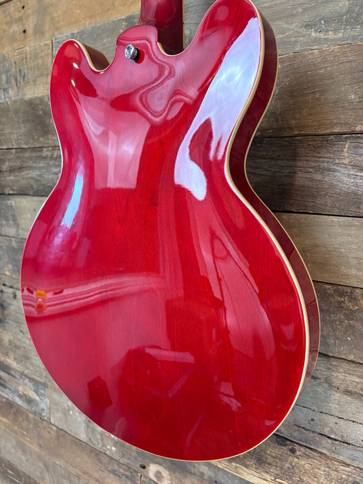 Second Hand Tokai Traditional Series ES-78 ES-Style w/Bare Knuckle Mule Humbuckers in Transparent Cherry Red