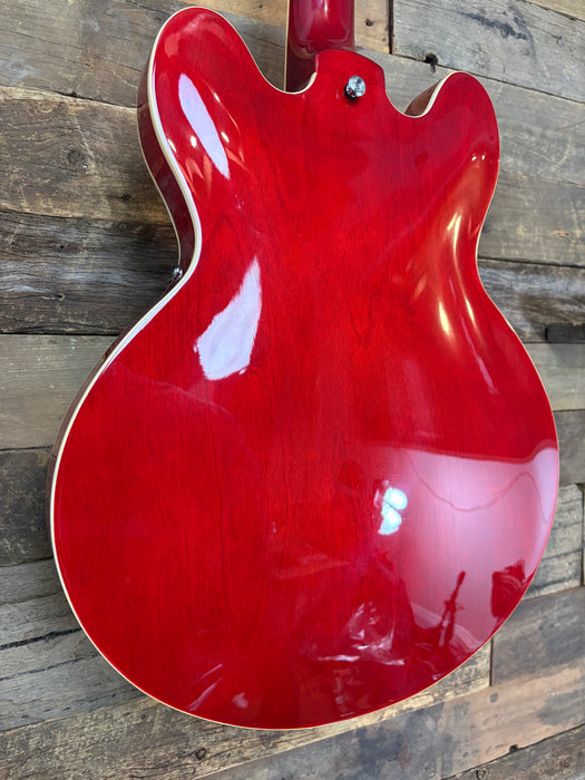 Second Hand Tokai Traditional Series ES-78 ES-Style w/Bare Knuckle Mule Humbuckers in Transparent Cherry Red