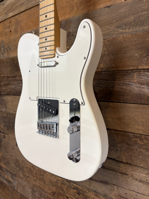 Second Hand Fender MIM Player Telecaster Polar White w/Bare Knuckle Yard Bird pickups