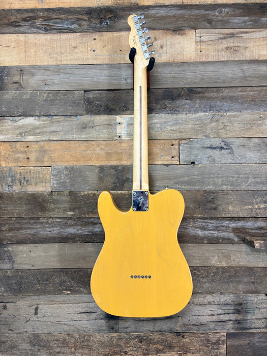 Second Hand Fender MIM Player Telecaster Butterscotch Blonde w/Bare Knuckle Brown Sugar pickups