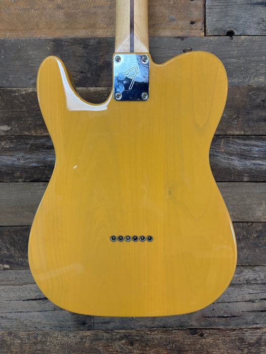 Second Hand Fender MIM Player Telecaster Butterscotch Blonde w/Bare Knuckle Brown Sugar pickups