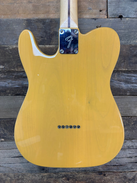 Second Hand Fender MIM Player Telecaster Butterscotch Blonde w/Bare Knuckle Brown Sugar pickups