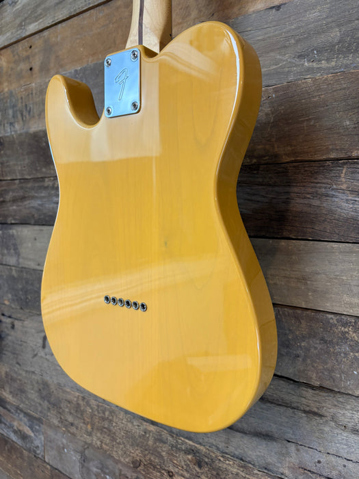 Second Hand Fender MIM Player Telecaster Butterscotch Blonde w/Bare Knuckle Brown Sugar pickups