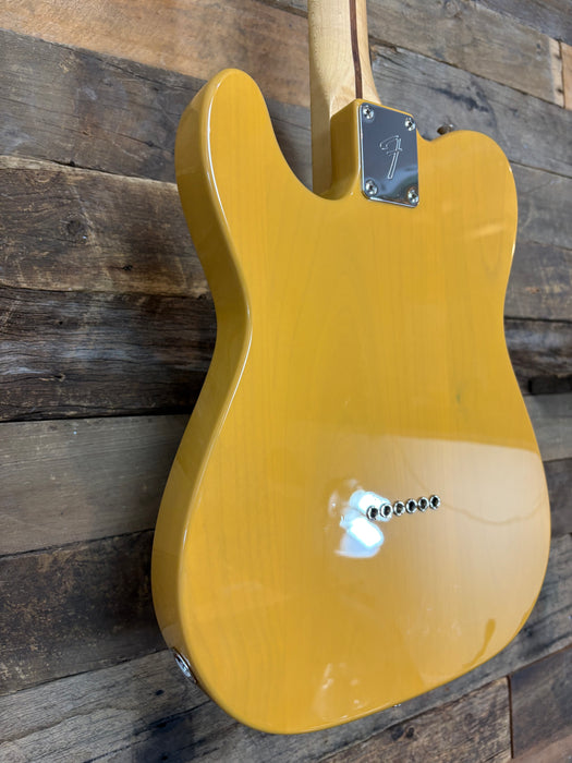 Second Hand Fender MIM Player Telecaster Butterscotch Blonde w/Bare Knuckle Brown Sugar pickups