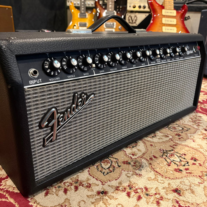 Second Hand Fender bandmaster vintage modified 40-watt hybrid tube head, w/footswitch and cover