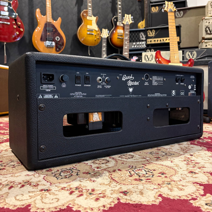 Second Hand Fender bandmaster vintage modified 40-watt hybrid tube head, w/footswitch and cover