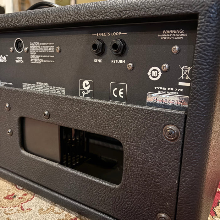 Second Hand Fender bandmaster vintage modified 40-watt hybrid tube head, w/footswitch and cover