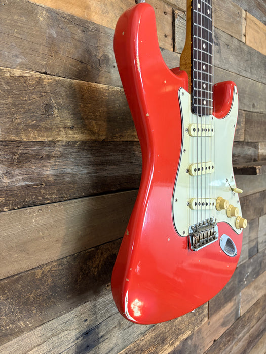 Second Hand 1997 Fender Custom Shop 1960's Stratocaster John Cruz Cunetto Relic in Fiesta Red w/OHSC