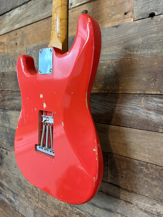 Second Hand 1997 Fender Custom Shop 1960's Stratocaster John Cruz Cunetto Relic in Fiesta Red w/OHSC