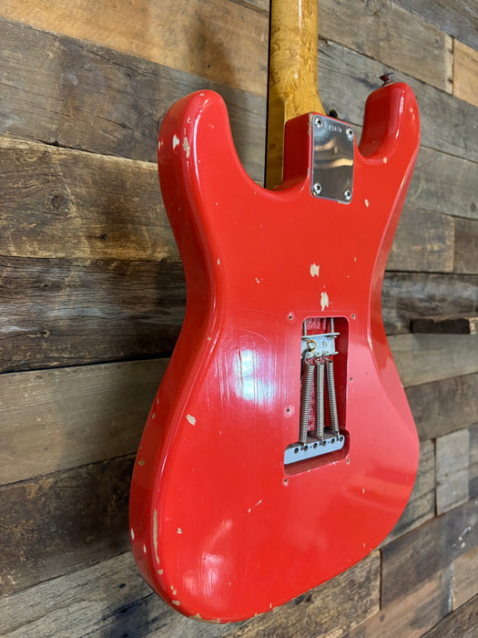 Second Hand 1997 Fender Custom Shop 1960's Stratocaster John Cruz Cunetto Relic in Fiesta Red w/OHSC