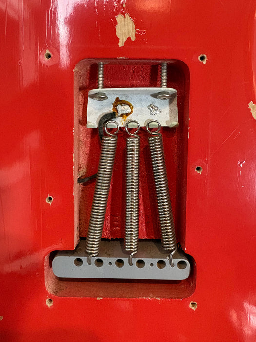 Second Hand 1997 Fender Custom Shop 1960's Stratocaster John Cruz Cunetto Relic in Fiesta Red w/OHSC