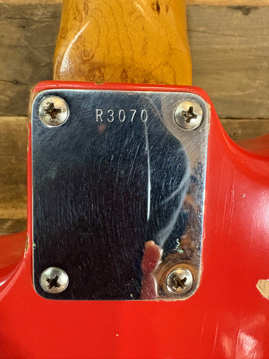 Second Hand 1997 Fender Custom Shop 1960's Stratocaster John Cruz Cunetto Relic in Fiesta Red w/OHSC