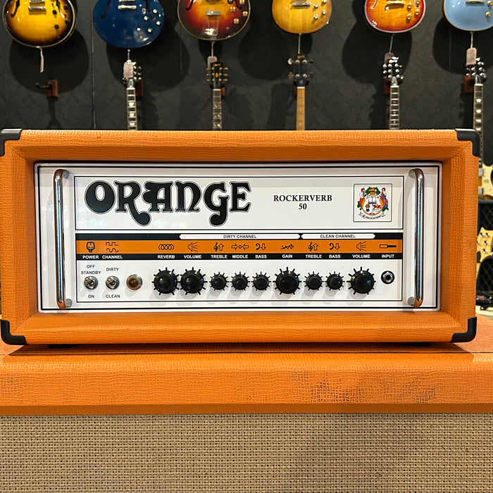 Second Hand Orange Rockerverb 50 MkI Head & PPC412 Cab