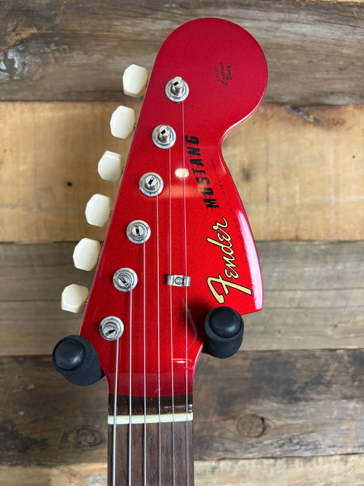 Second Hand 2025 Fender Japan Traditional 70s Mustang, Candy Apple Red with Matching Head stock w/OSC